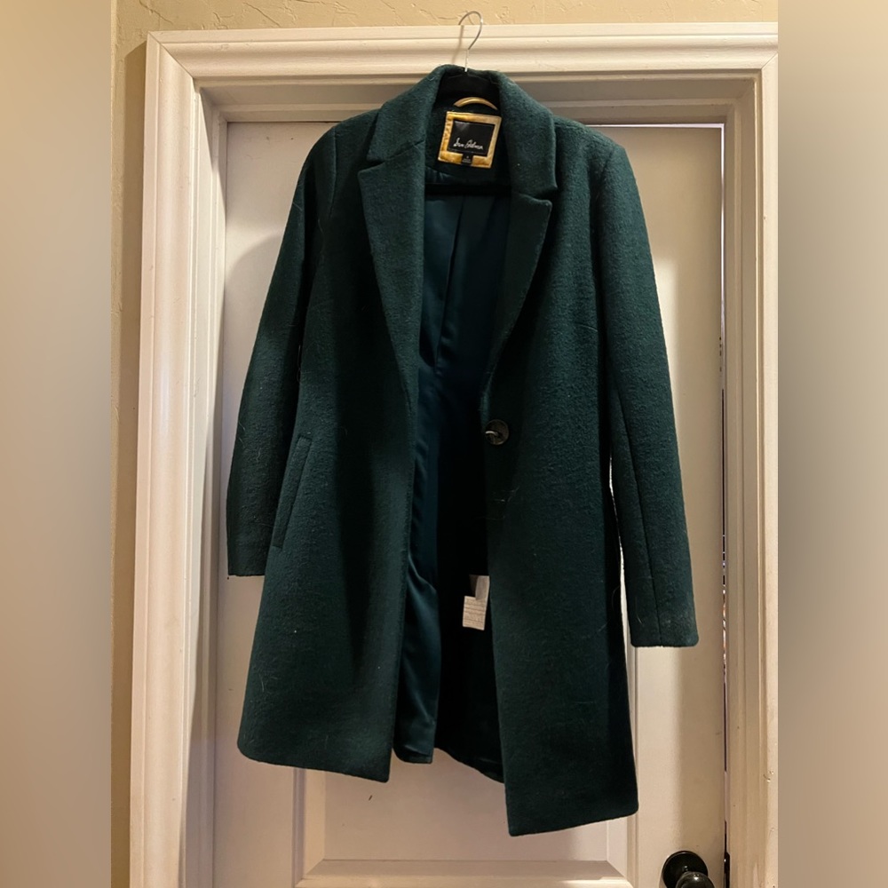Green wool coat